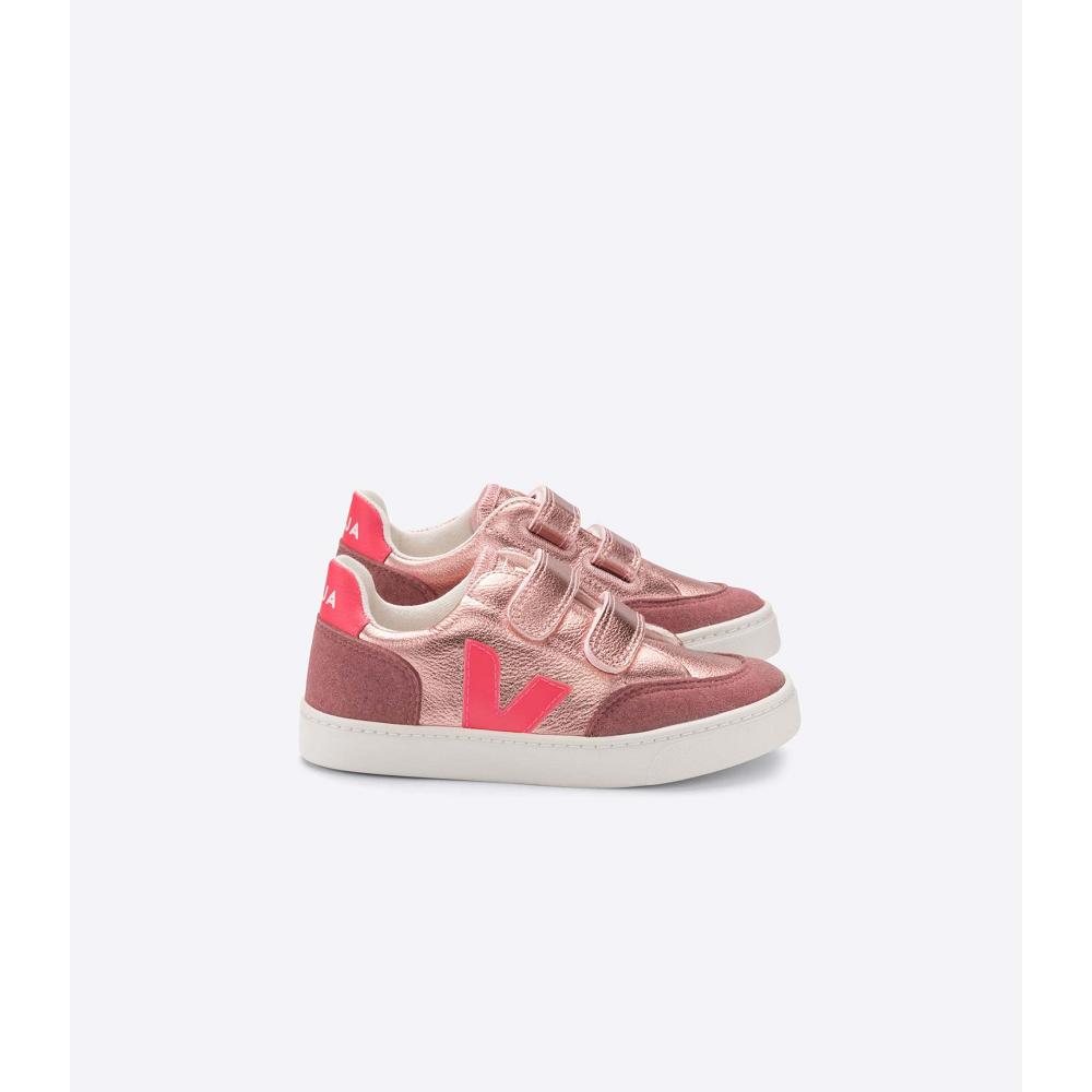 Veja V-12 CHROMEFREE Schoenen Kinderen Roze | NL 747ZUT